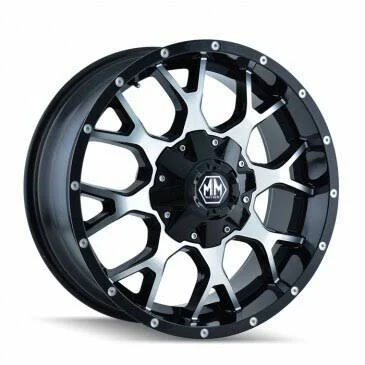 Mayhem 8015 Warrior Black/Machined 20x9 5-127/5-139.7 0mm 87mm