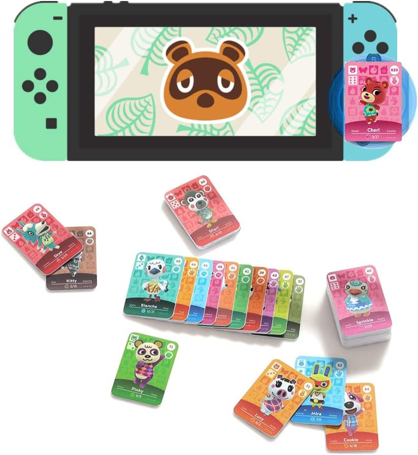 48-pcs Animal Crossing Amiibo Cards Series 5, Acnh New Horizons Villagers Cards. (Mini Cards Size) Pack of 2