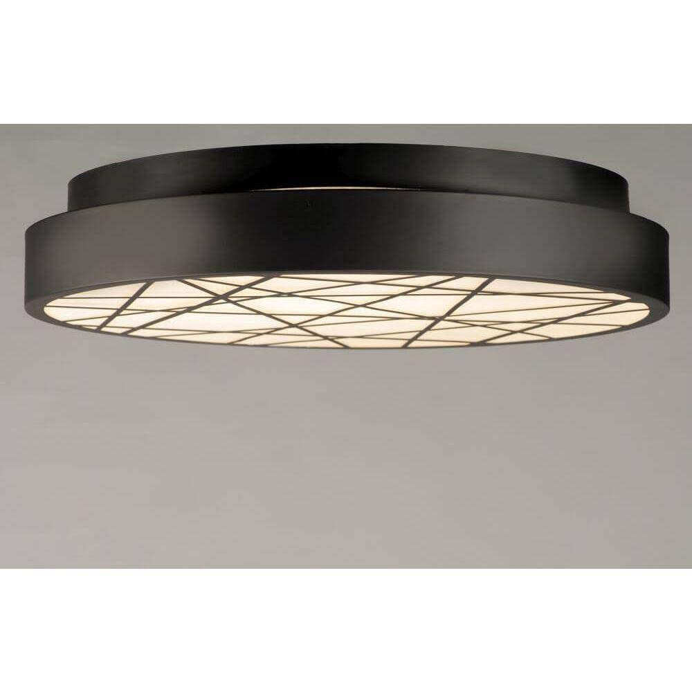 ET2 - E20643-61BK - LED Flush Mount - Intersect - Black