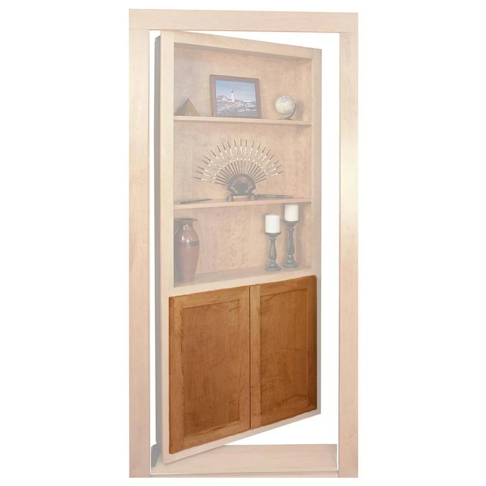 InvisiDoor Maple Flat Panel Accessory Doors, Brown