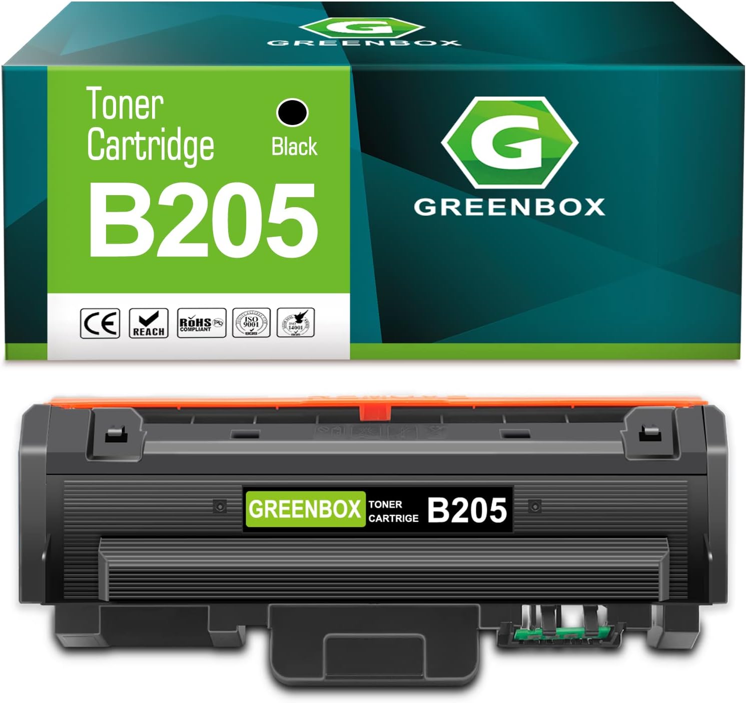 GREENBOX Remanufactured Toner Cartridge Replacement for Xerox B205 B210 B215 106R04347 for B205NI B210DNI B215DNI Printer (1-Pack Black) Pack of 2