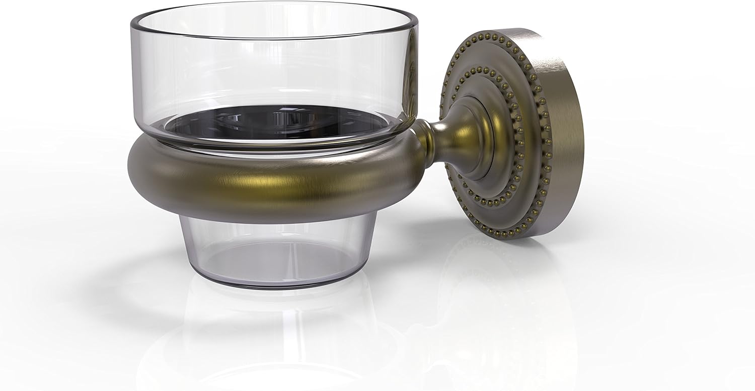 Allied Brass DT-64-ABR Dottingham Collection Wall Mounted Votive Candle Holder, Antique Brass Pack of 2