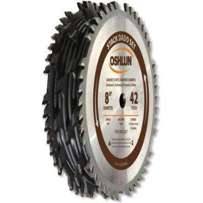 8x22 Carbide Tipped Stacked Dado Saw Stack Blade Tool Set