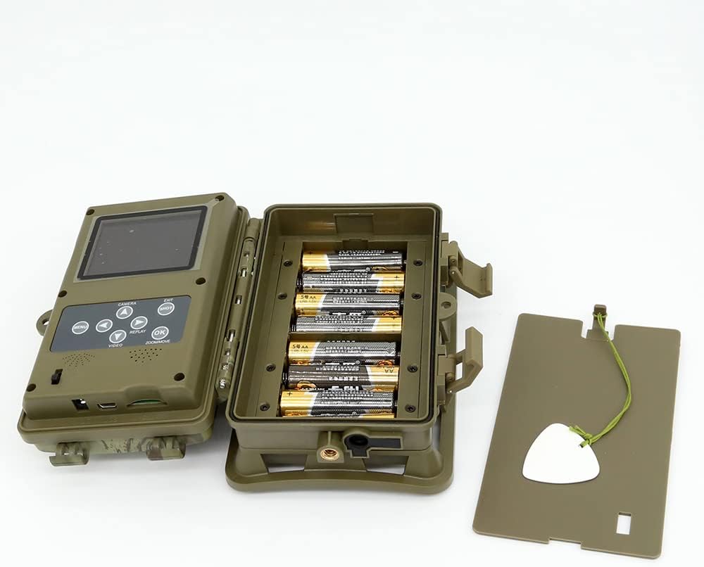 Hunting Trail Camera, Game Camera 82ft Wildlife Camera with 42 IR LEDs No Glow Infrared, 4K Deer Game with Night Vision Motion Activated Waterproof, Trail Cam with 32GB Card and Card Reader