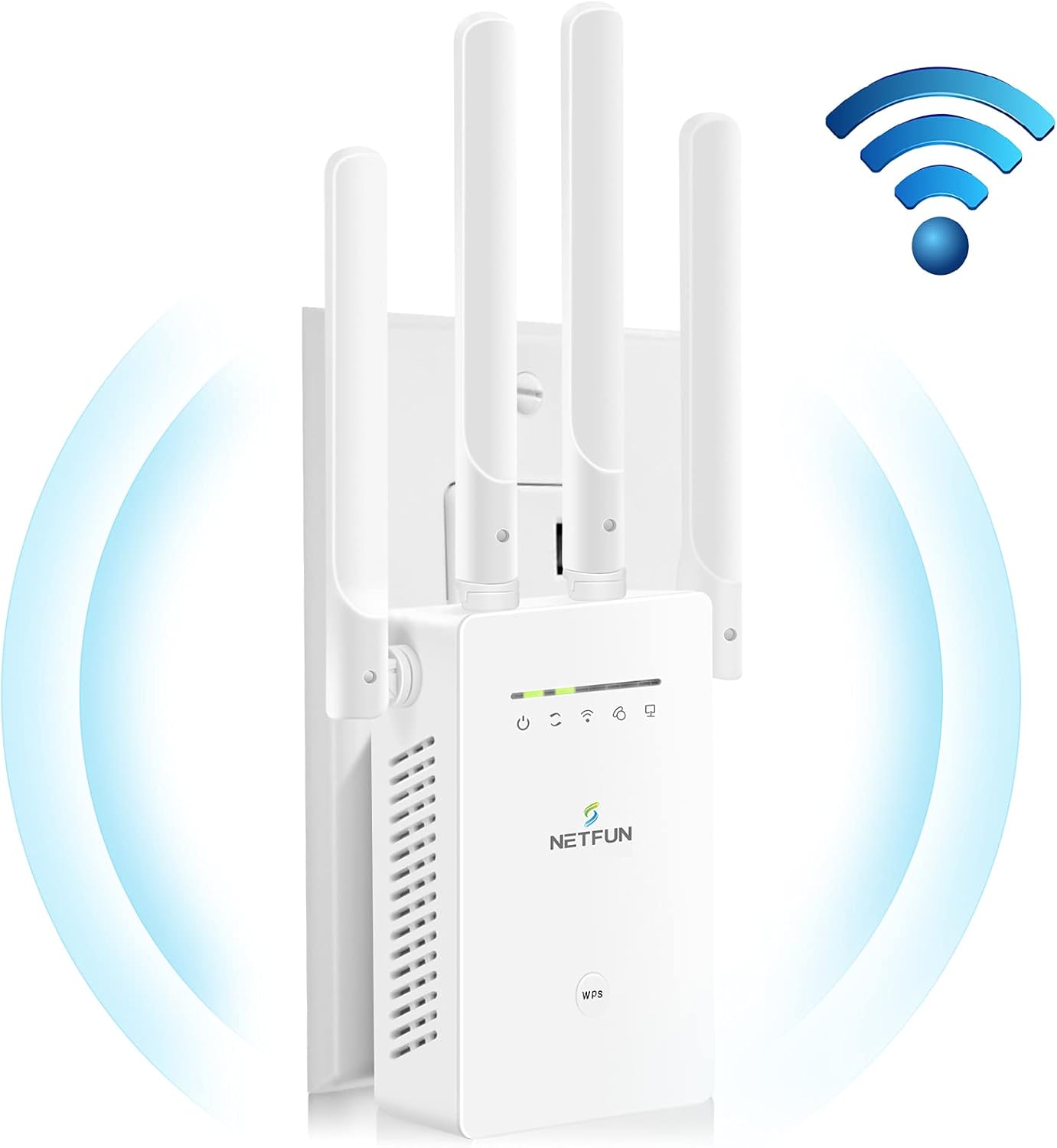 【2021 Upgraded】 WiFi Extender WiFi Range Extender Wireless Internet Booster Cover up to 3500 sq.ft & 30 Device Wireless Signal Booster Repeater with Ethernet Port Extend Internet WiFi to Home Device Pack of 2