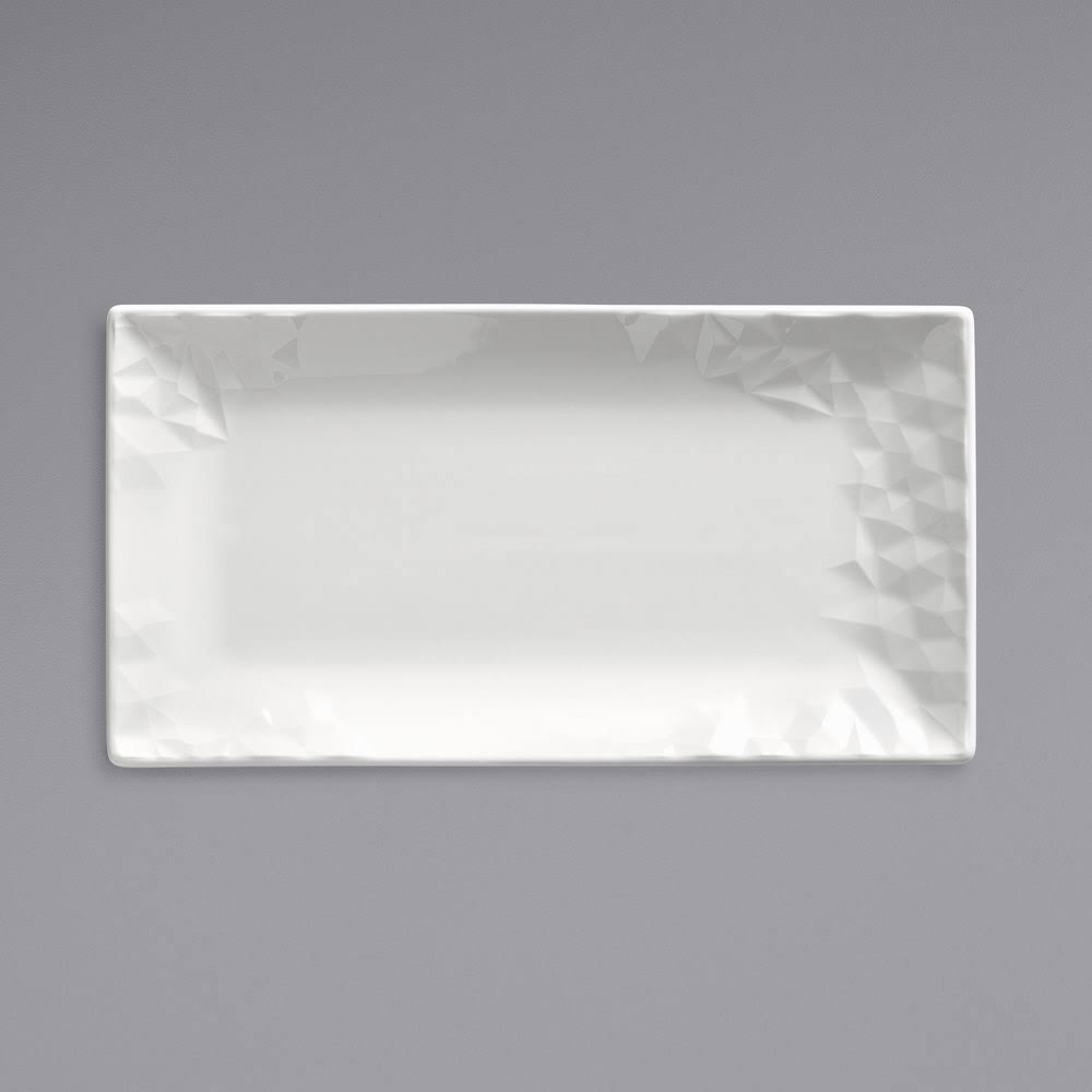 Syracuse China 988001258 Status White Rect 11x22 x 6x22 Platter - 12 / CS