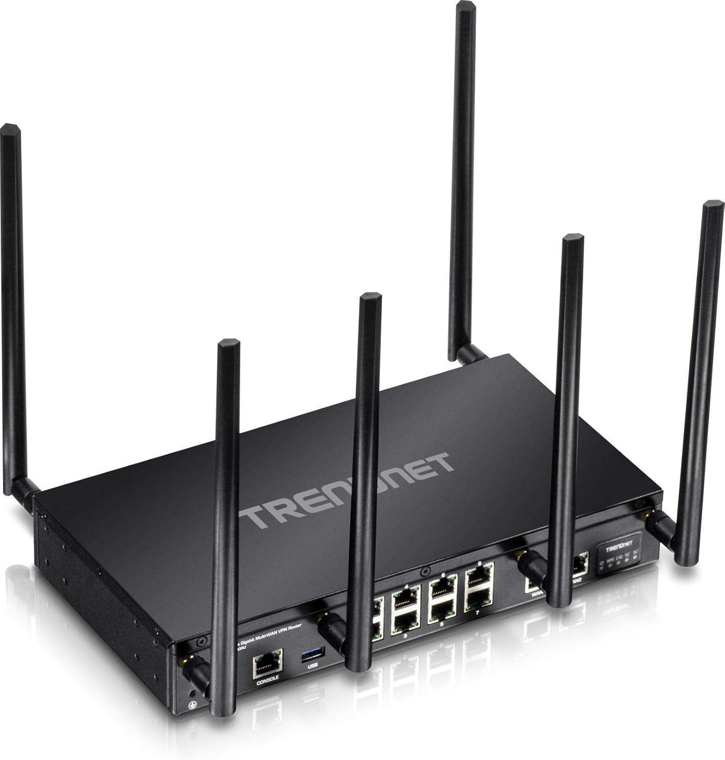 TRENDnet AC3000 Tri-Band Wireless Gigabit Dual-WAN VPN SMB Router, MU-MIMO, Wave 2,Internet Router, Whole Office-Home Wifi, Pr-Encrypted Wireless, QoS,Inter-VLAN Routing, Black, TEW-829DRU
