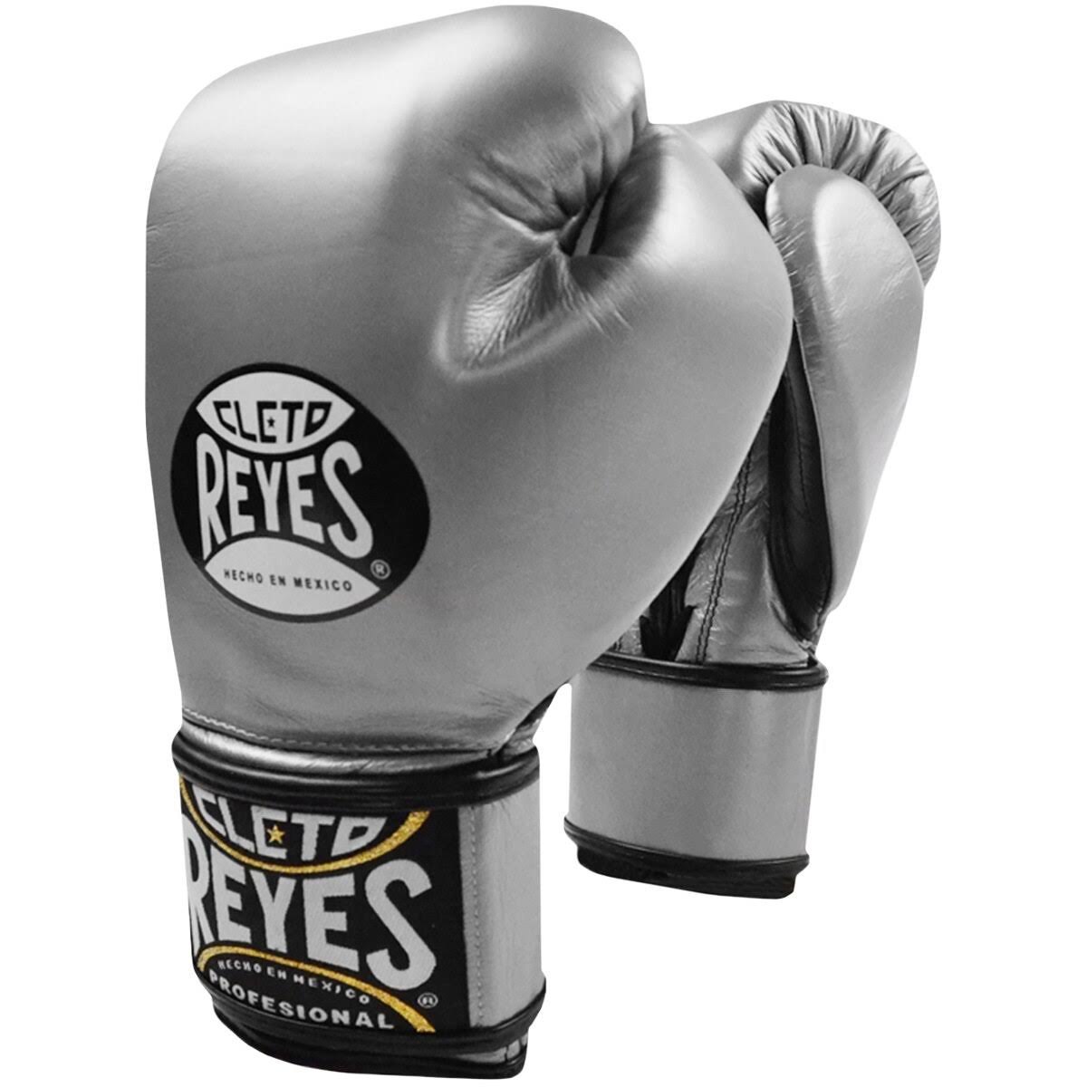 Cleto Reyes Lace Up Hook and Loop Hybrid Boxing Gloves - Titanium
