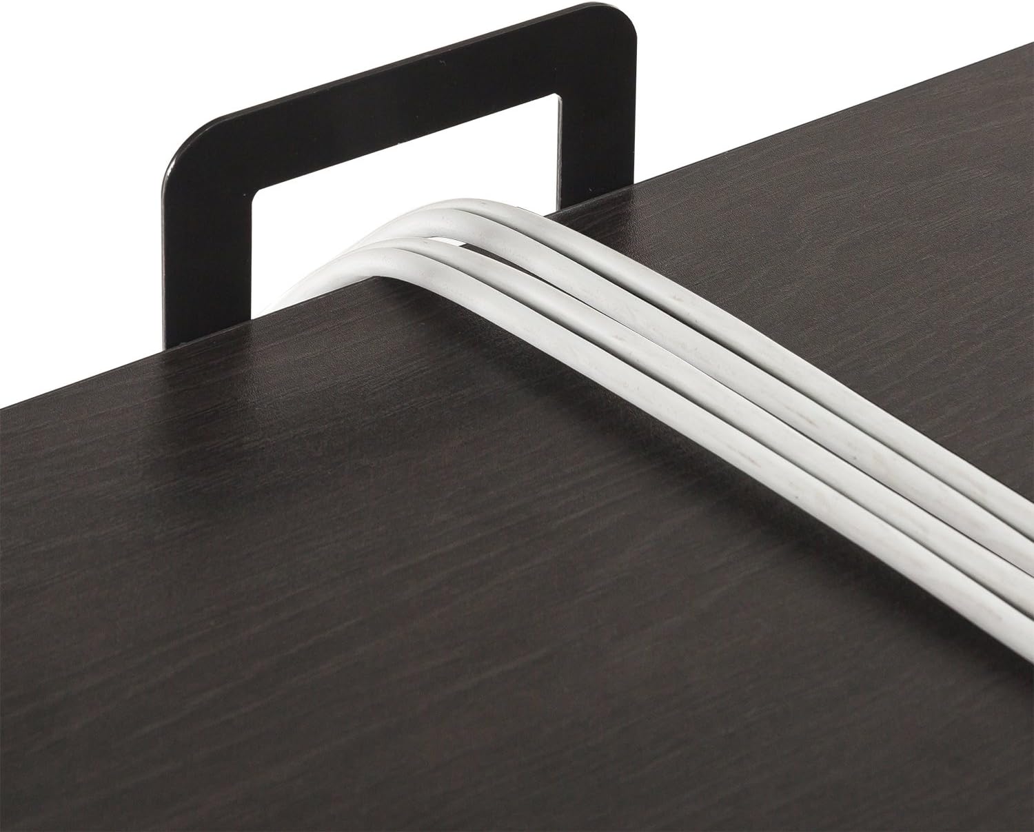 Zinus Tresa Computer Desk / Workstation in Espresso, Large, Black