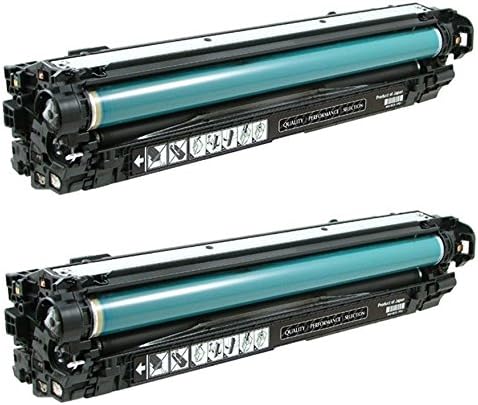 GLB Premium Quality Remanufactured Replacement for HP 650A Black CE270A Toner Cartridge Set (2-Pack)
