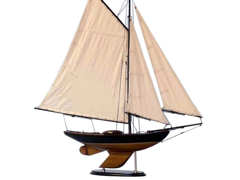 Newport Sloop 40 inch - Wood Sailing Yacht Model - Model Sailing Yacht - Sailboat Model - Nautical Decoration - Sailboat Decorat
