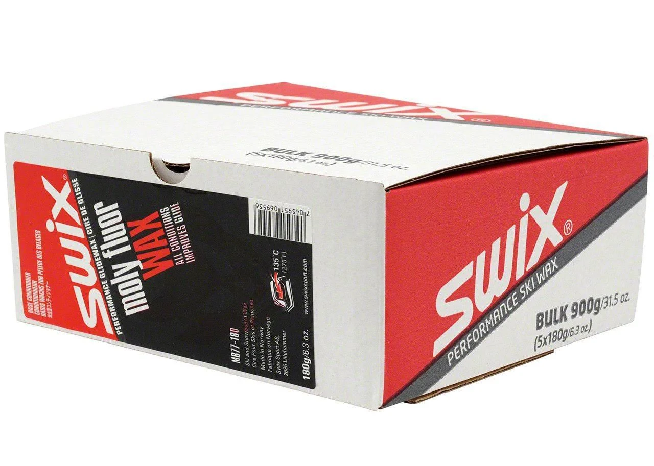 Swix Moly Fluoro Base CONDITIONING Wax MB77 Black
