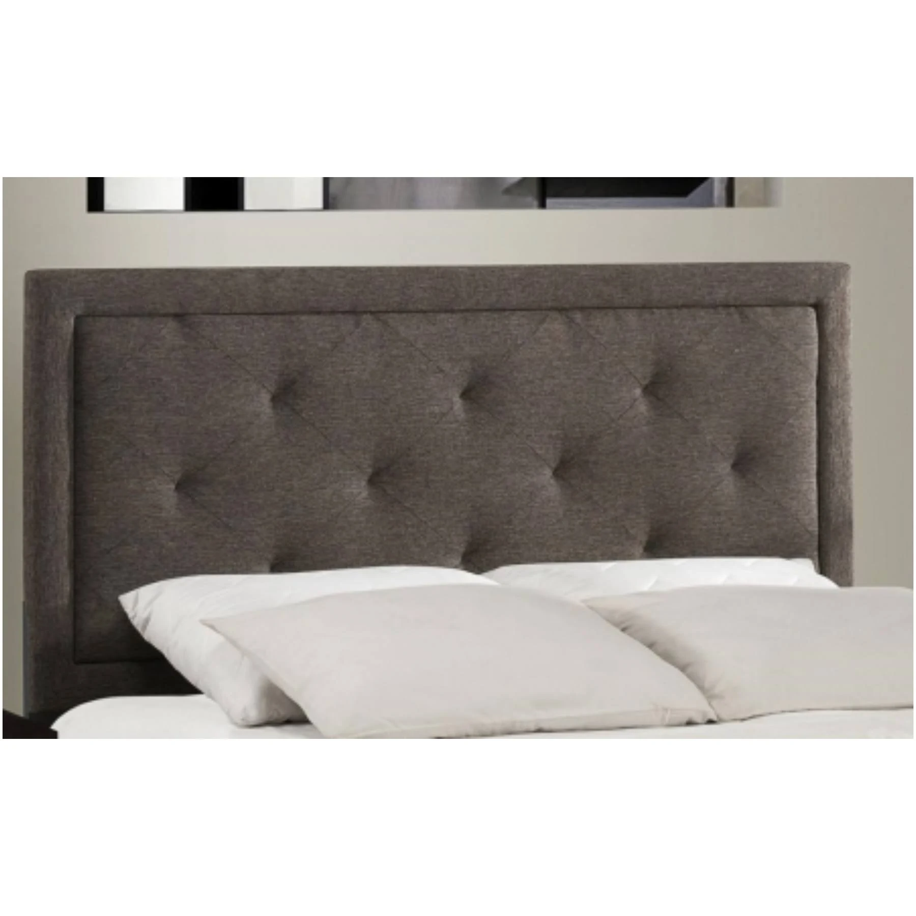 Hillsdale Becker Headboard with Rails - Black/Brown - Queen
