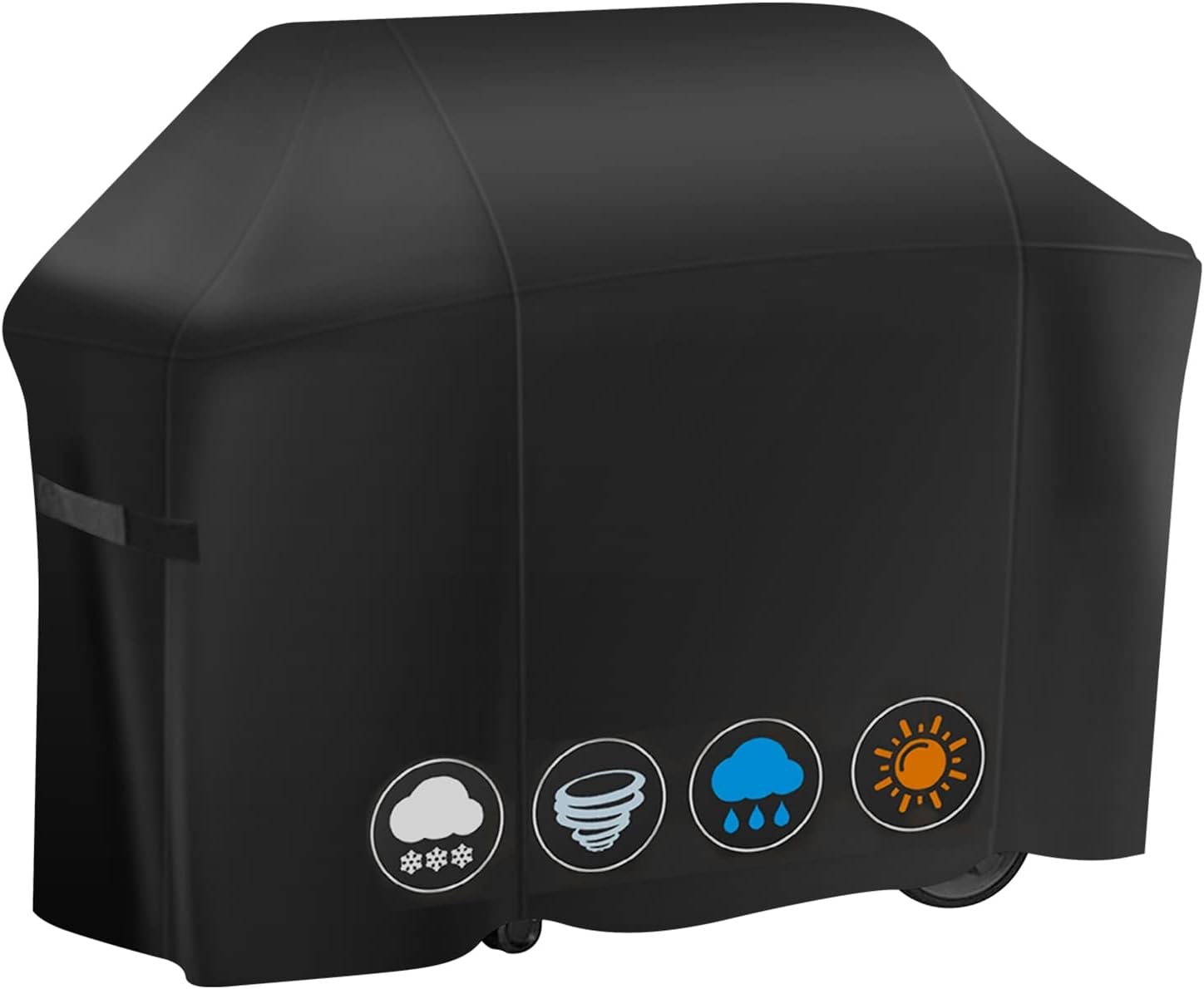 vchin 58 Inch Grill Cover for Weber 7130 Genesis II 3 Burner, Genesis 300 and Genesis II LX 300 Series Grills, Heavy Duty Waterproof, Windproof and Fade-Proof Cover(58L x 25D x 44.5H) Pack of 2