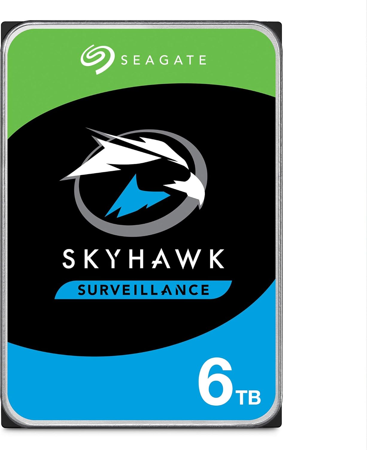 Seagate Skyhawk 6TB Surveillance Internal Hard Drive HDD – 3.5 Inch SATA 6Gb/s 256MB Cache for DVR NVR Security Camera System with Drive Health Management (ST6000VX0023)