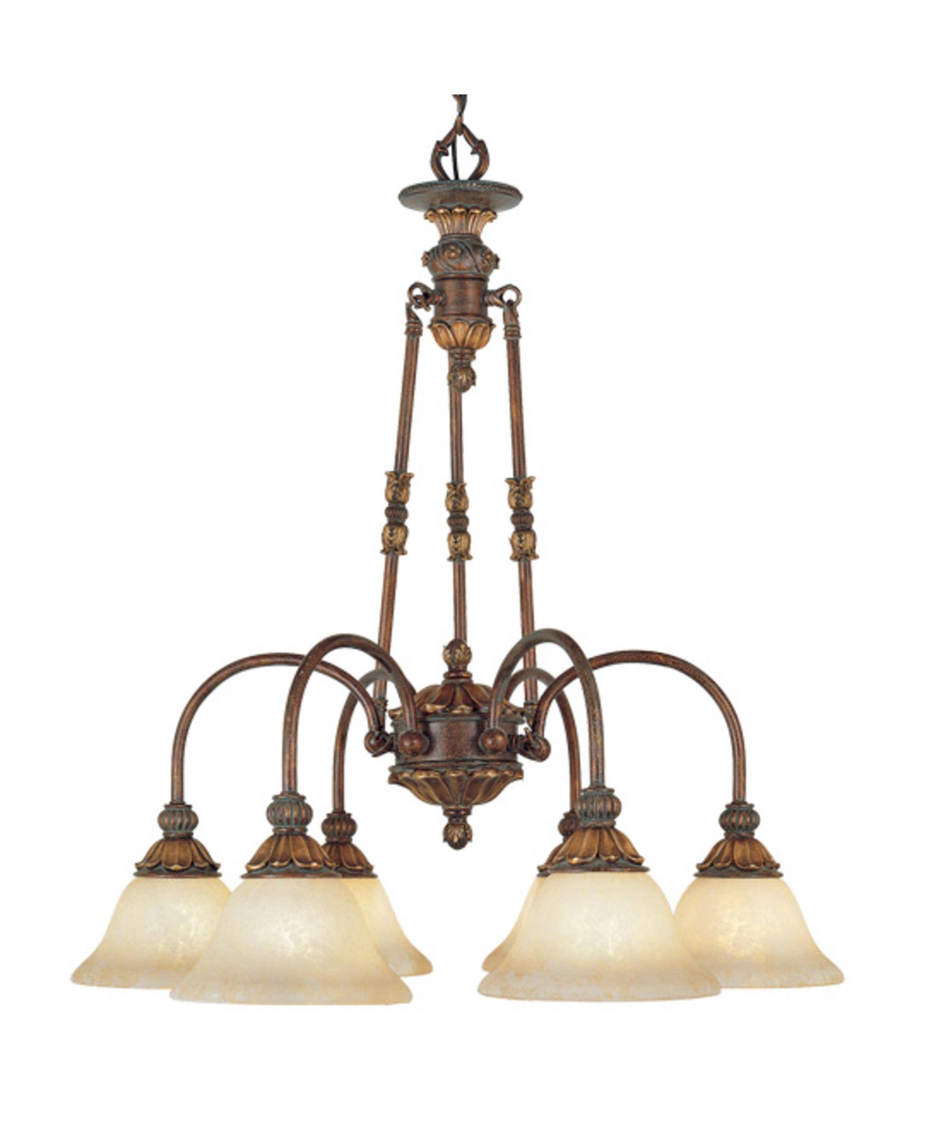 Livex Lighting 8605-30 6 Light Sovereign Chandelier - Crackled Greek Bronze