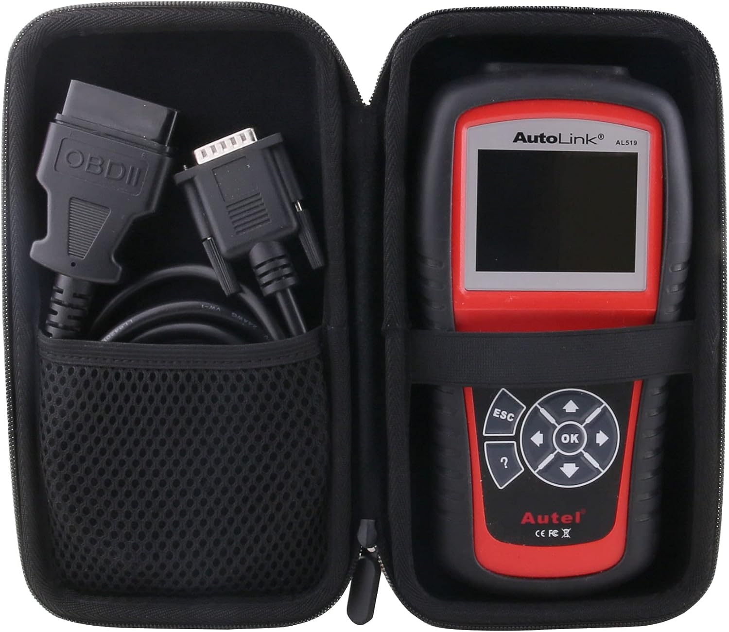 WERJIA Hard Travel Case for AutoLink AL519 OBD2 Scanner Car Engine Diagnostic Tool Pack of 2