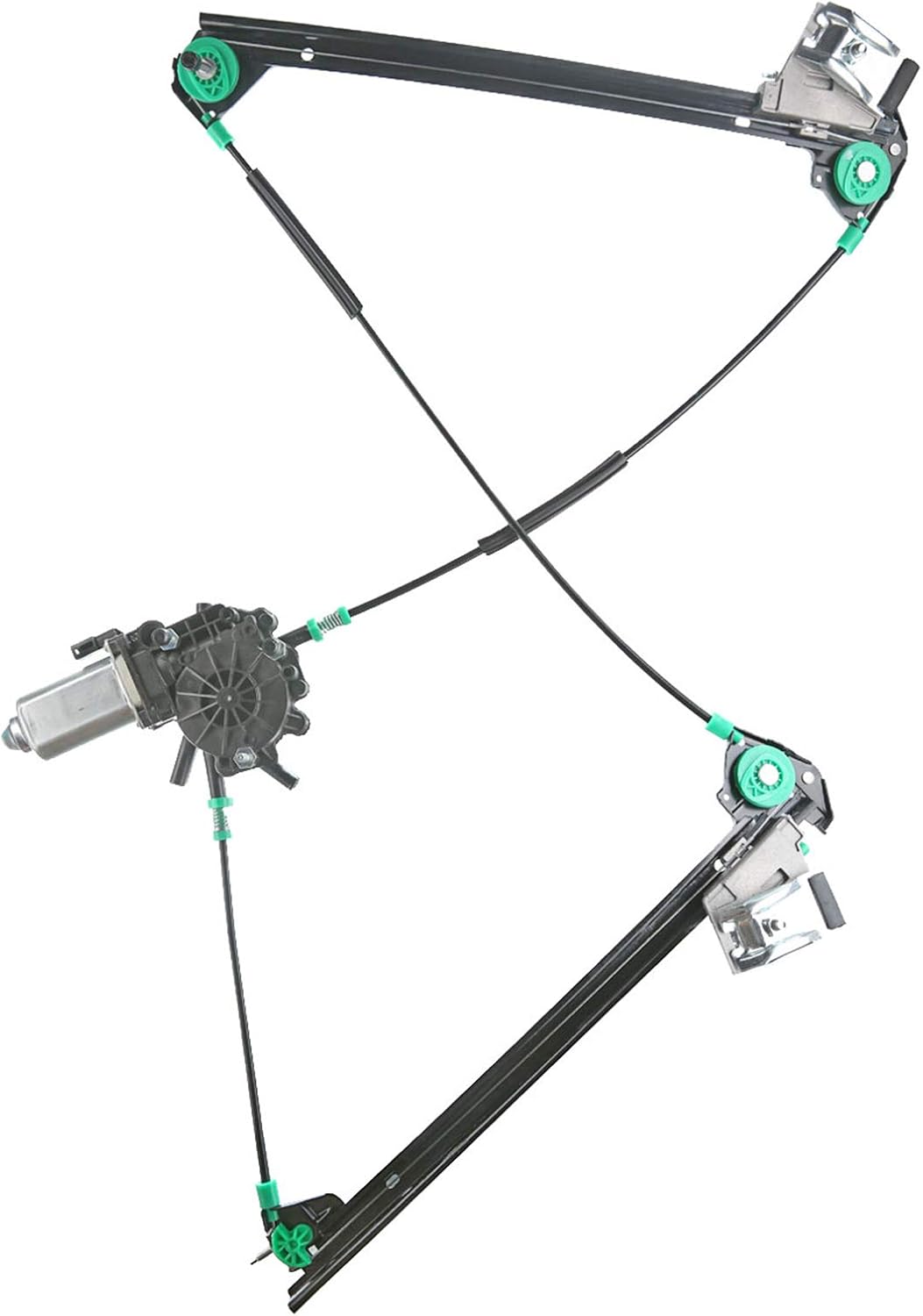 A-Premium Electric Power Window Regulator with Motor Compatible with Chevrolet Corvette 1997-2004 Front Right Passenger Side Pack of 2