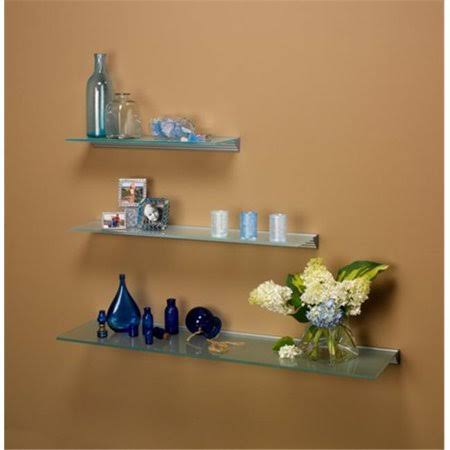 Amore Designs GCE848CL Glace Clear Glass Shelf 8 x 48 in.