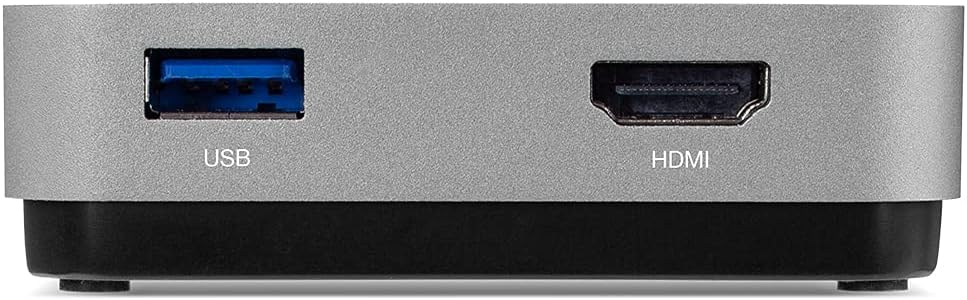 OWC USB-C Travel Dock, 5 Port with USB 3.1, HDMI, SD Card, and 100W Power Pass Through, Space Grey