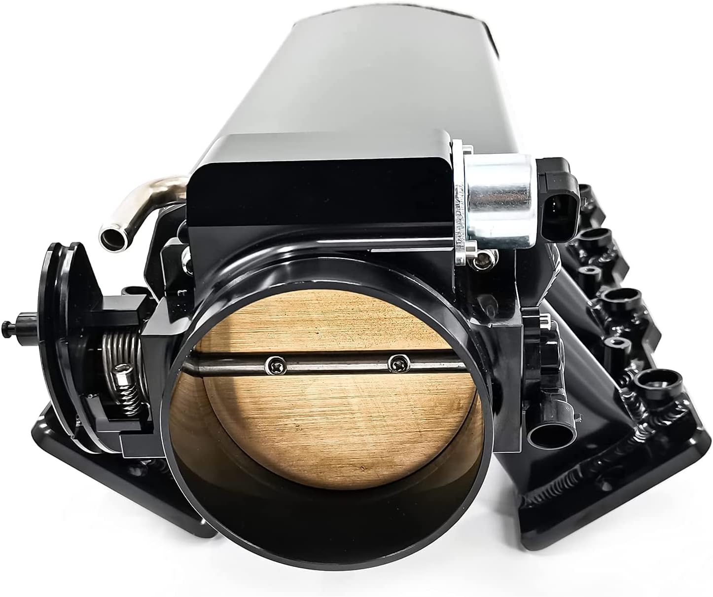 DIMAIER Intake Manifold 102mm Throttle Body with Throttle Position Sensors TPS IAC and Fuel Rails Sheet Metal Fabricated EFI Compatible with Cadillac Chevrolet GMC Corvette Pontiac LS LS1 LS2 LS6