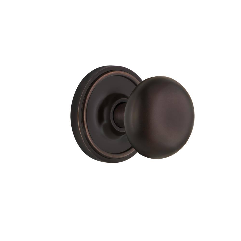 Nostalgic Warehouse 701576 Classic Rosette Privacy New York Door Knob, Timeless Bronze