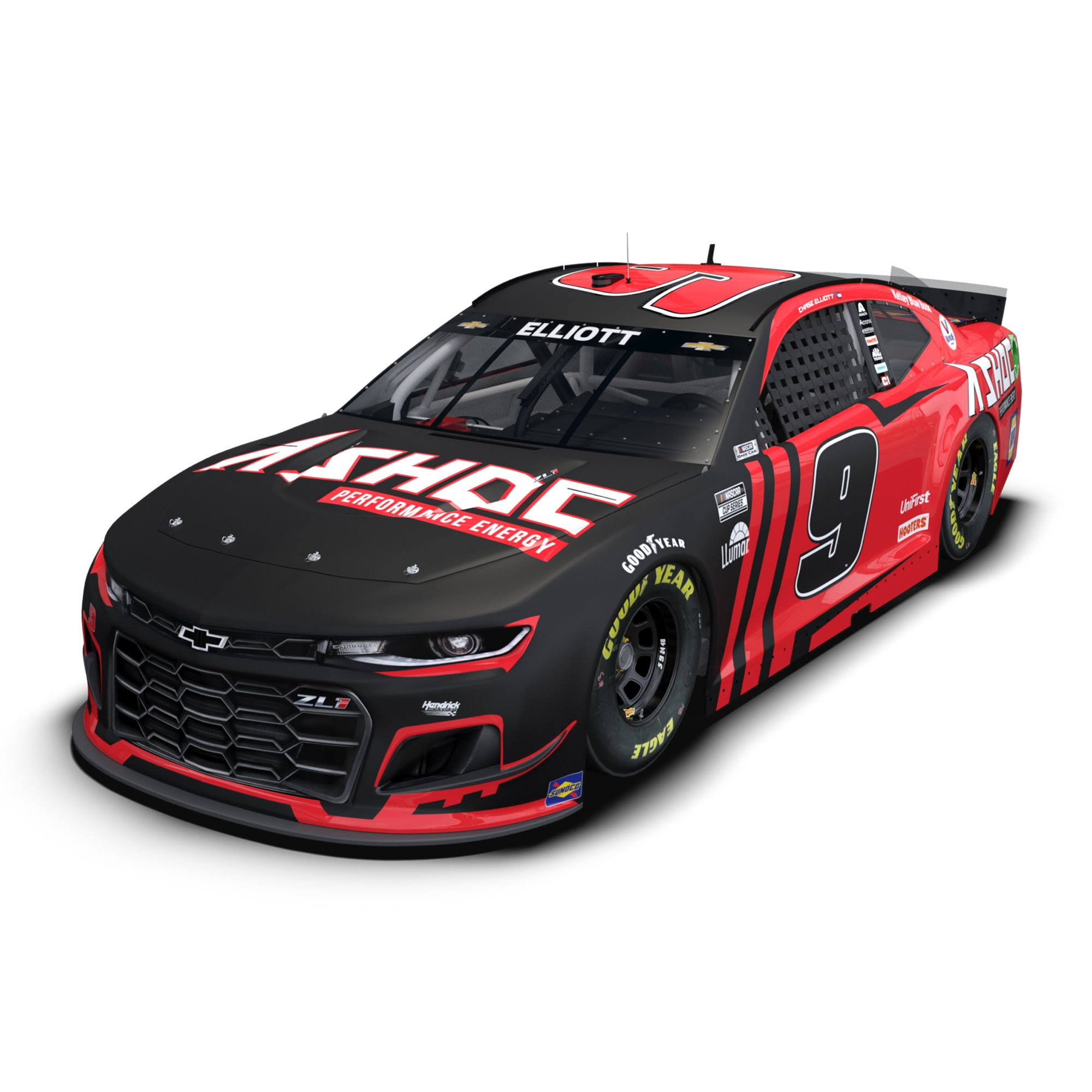 Action Racing Chase Elliott 2021 #9 Adrenaline Shoc 1:24 Elite Die-Cast Chevrolet Camaro