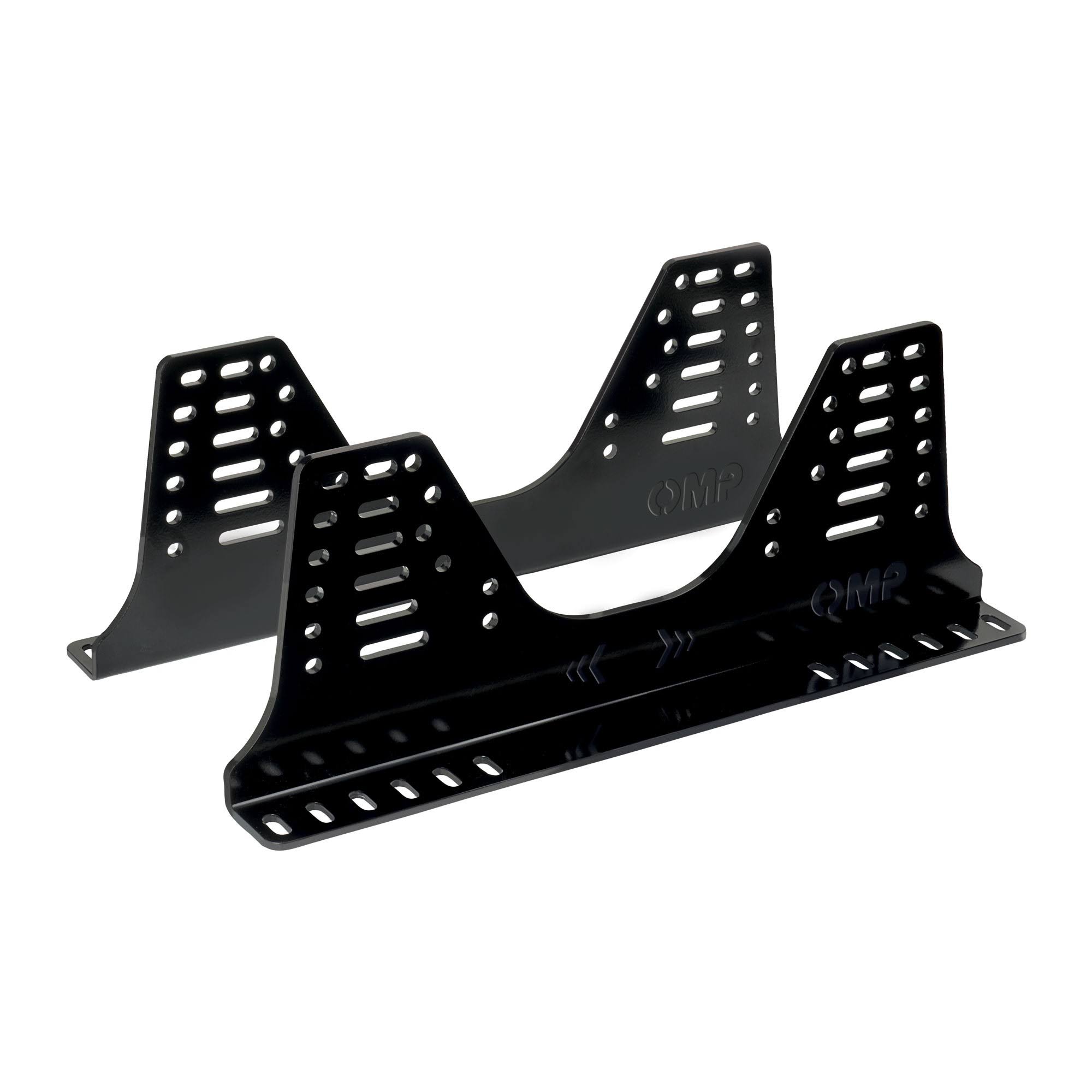 OMP Alluminum Tall Brackets - 36 Holes | Black: Mount Your OMP Racing Seat with confidence! for Mini, BMW