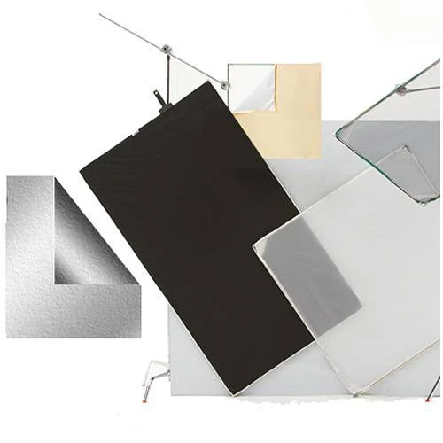 Chimera Panel Fabric Only for Aluminum Frame, Silver/Black - 5156