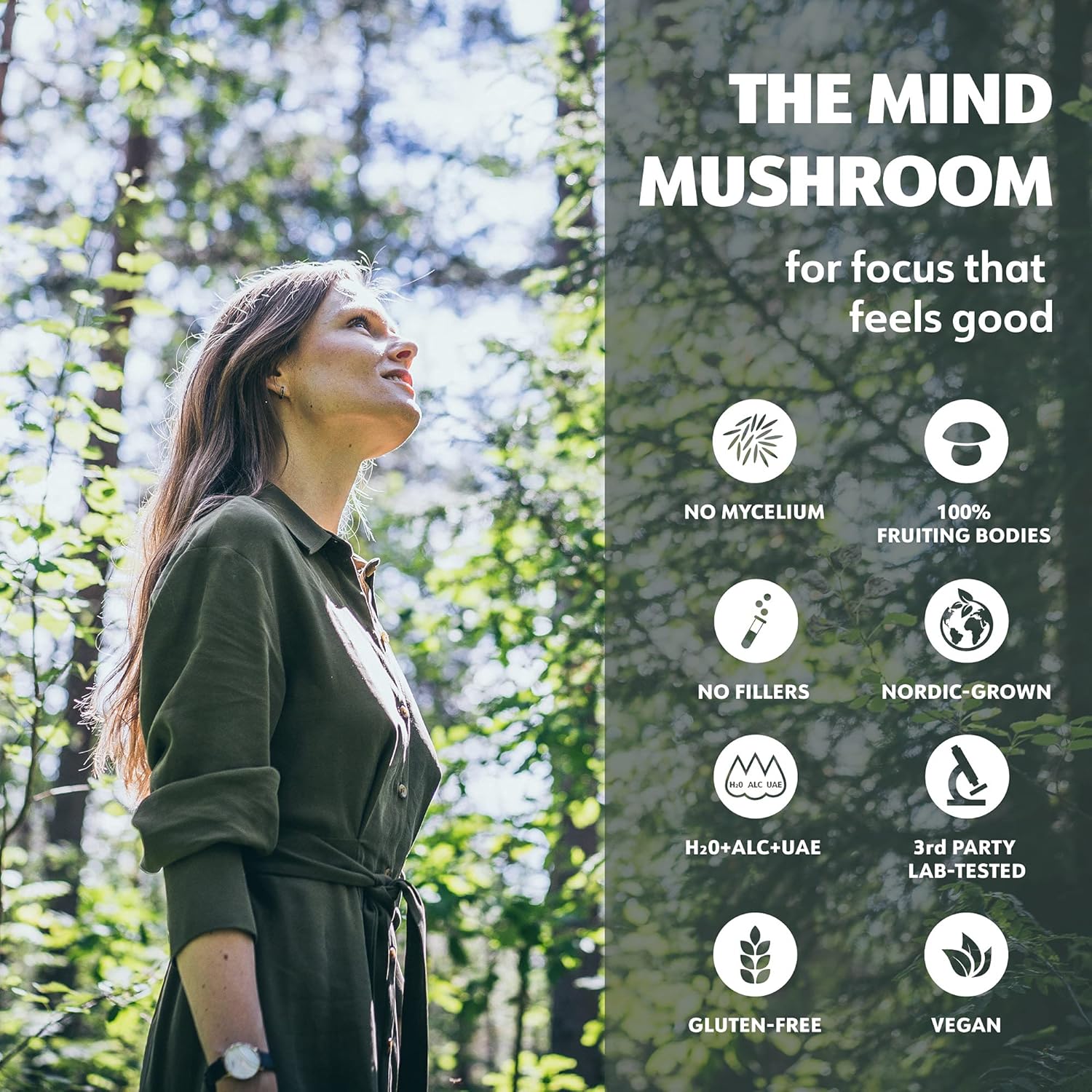 LOOV Organic Lion’s Mane Extract – 50 Servings – Dual Extract Tincture, Fruiting Bodies Only – Nootropic Brain Food, Cognitive and Nerve Support, Helps Memory and Focus, Mood Booster – Nordic Grown Pack of 2