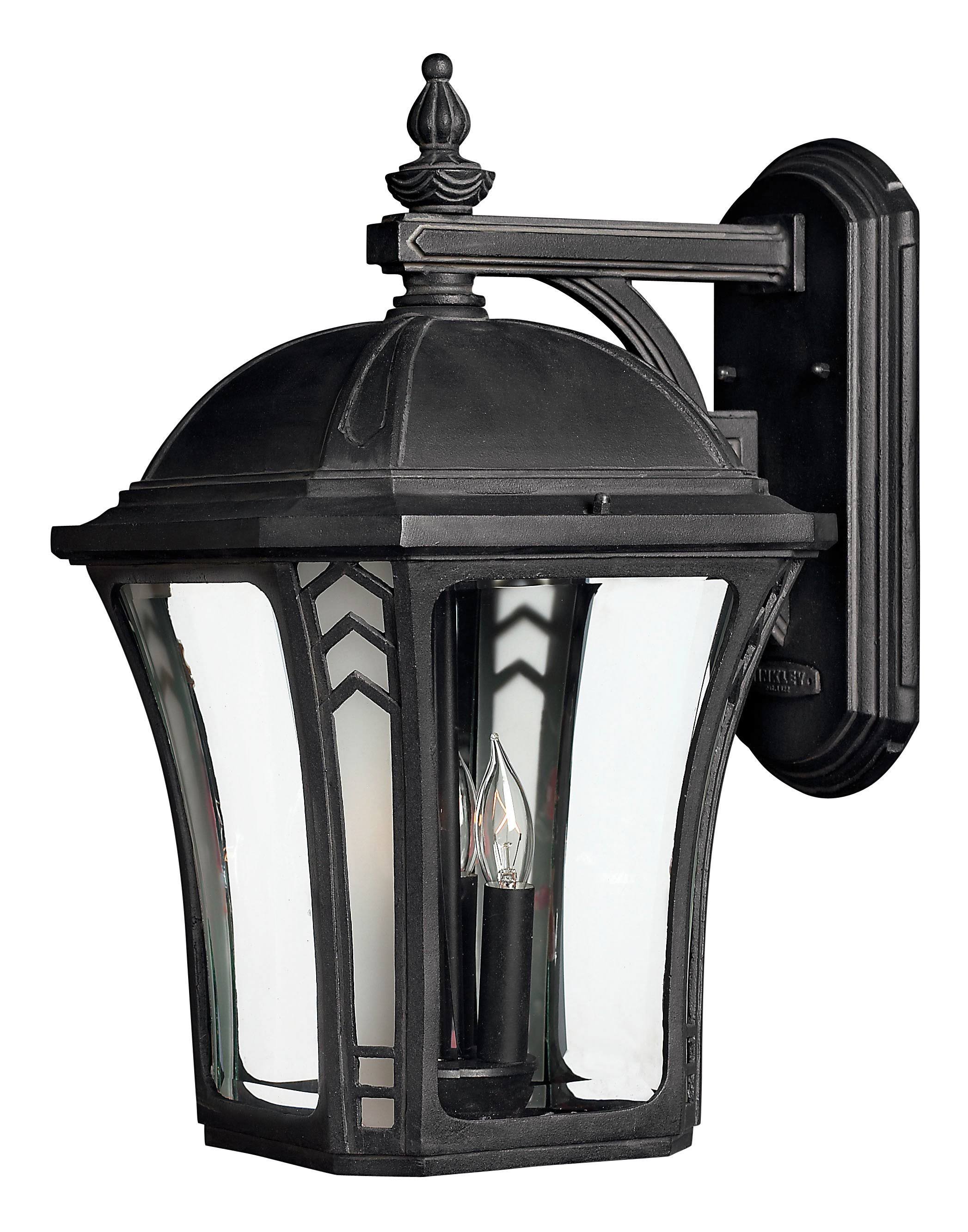 Hinkley Lighting 1335MB-LED Wabash Outdoor Wall Light, Museum Black
