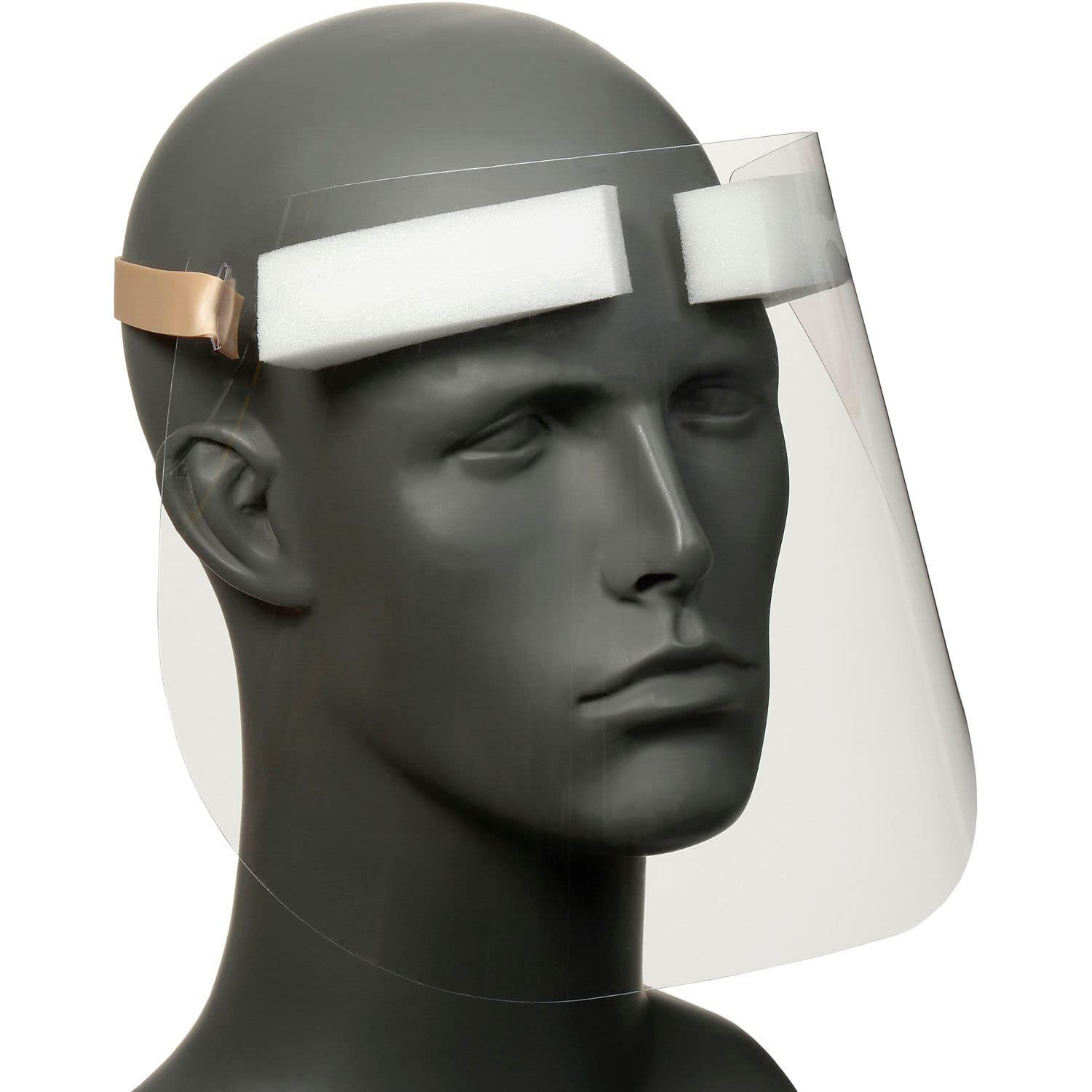 Disposable Face Shield, Polycarbonate, .03mm Thick, Elastic Strap