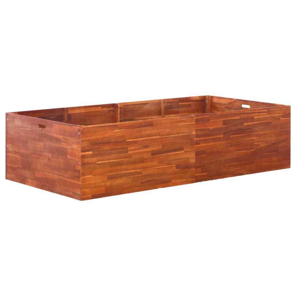 vidaXL Garden Raised Bed Acacia Wood 78.7x22x39.4x22x19.7x22