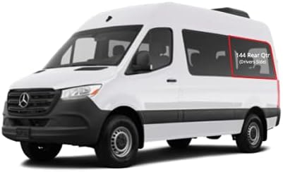 VanEssential Mercedes-Benz Sprinter Van NCV3 & VS30 (Van Year 2007-Current) Insulated Blackout Rear Qtr Window Cover 144 Length Van LH Drivers Side- Olive Gray…