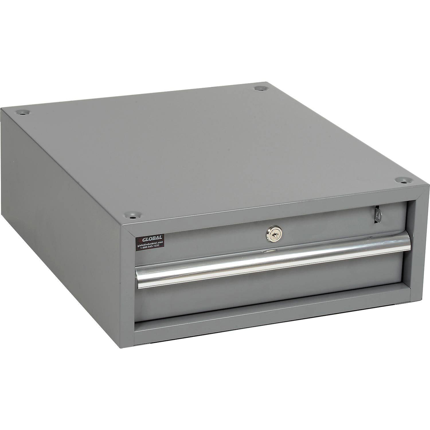 Global Industrial 606957GY 6 in. Stacking Workbench Drawer Gray