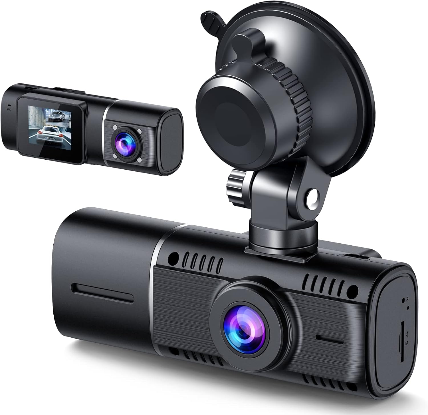 Dual Dash Cam Front and Inside 1080P Dash Camera for Cars IR Night Vision Car Camera for Taxi Accident Lock Parking Monitor Pack of 2