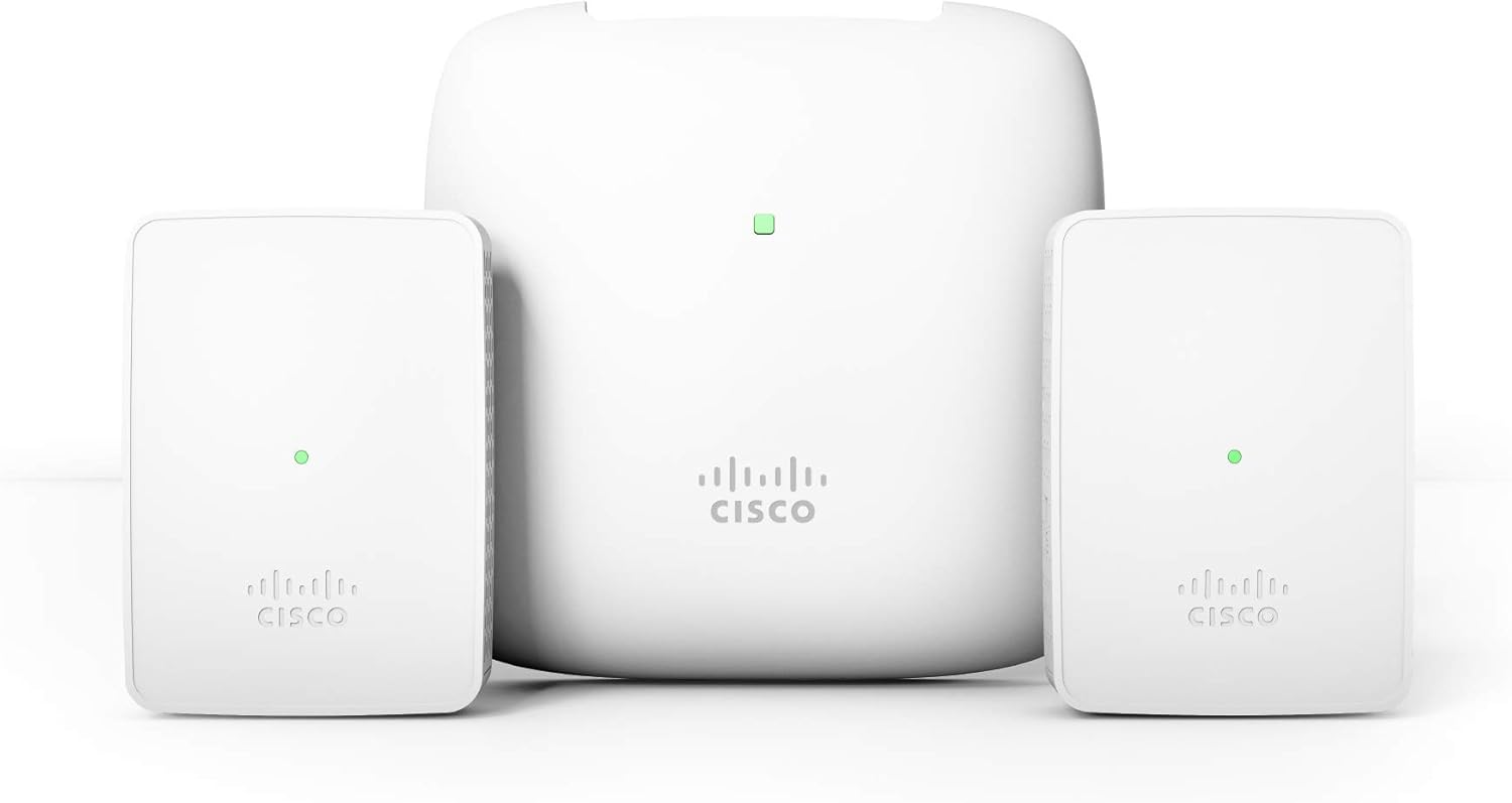 Cisco Business 145AC Wi-Fi Access Point, 802.11ac, 2x2, 4 GbE Ports, PoE, Wall Plate, Limited Lifetime Protection (CBW145AC-B)