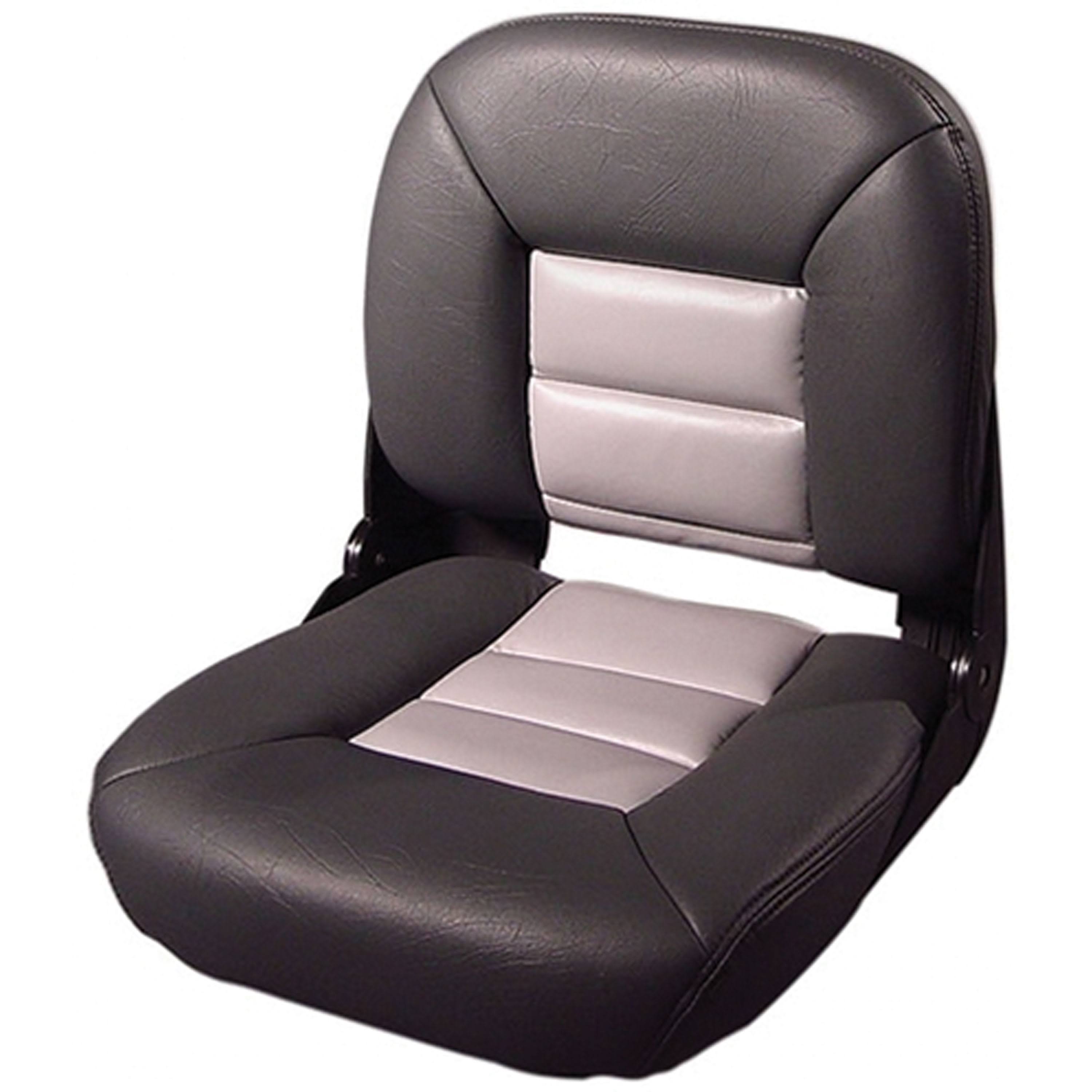 Tempress Low-Back Navistyle Boat Seat - Charcoal/Gray