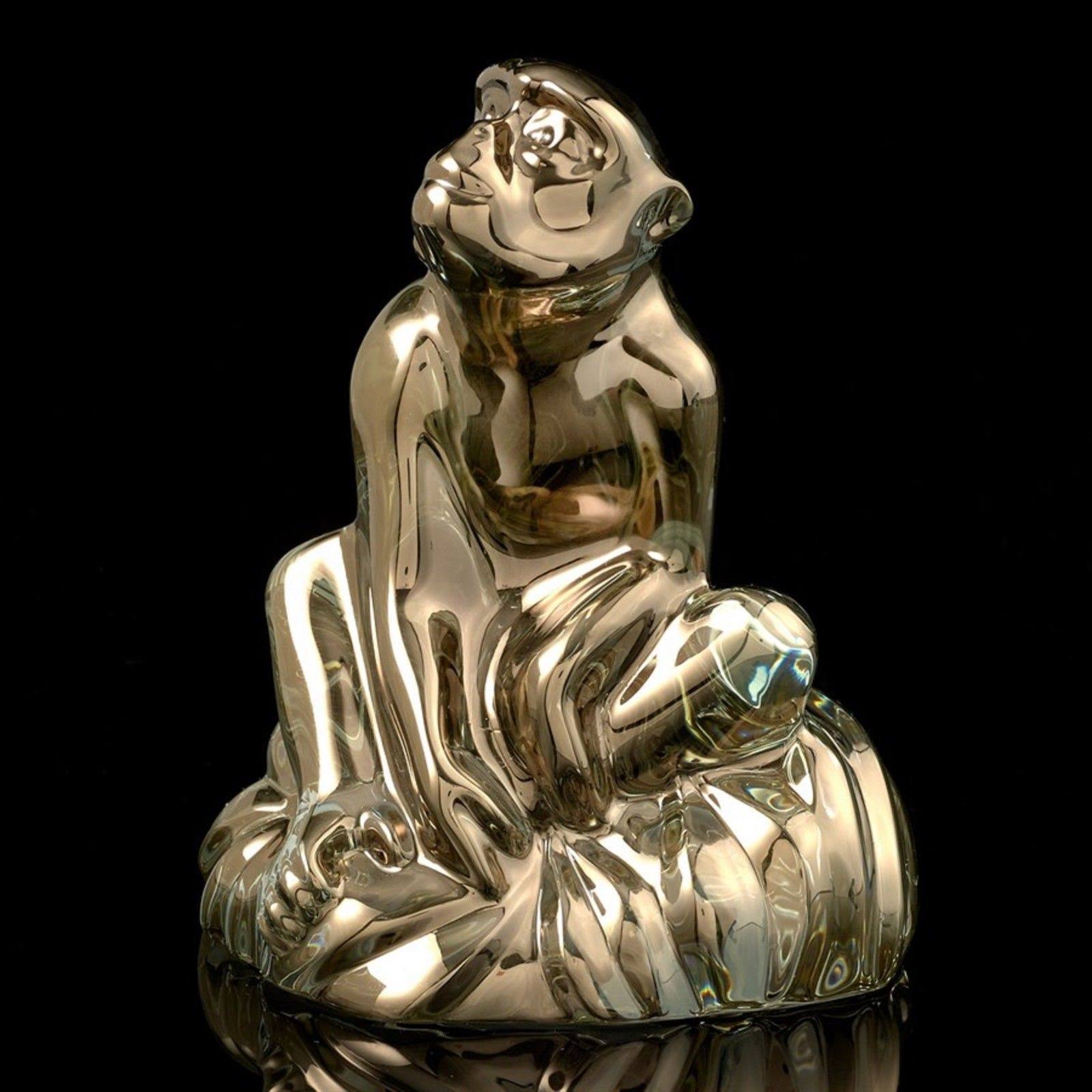 Baccarat Gold Crystal Monkey