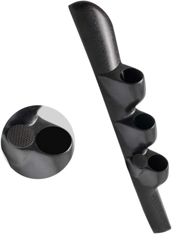 GlowShift Black Triple Pillar Gauge Pod Compatible with Dodge Ram Cummins 1500 2500 3500 1998-2002 - A-Pillar Speaker Cutout - ABS Plastic - Mounts (3) 2-1/16