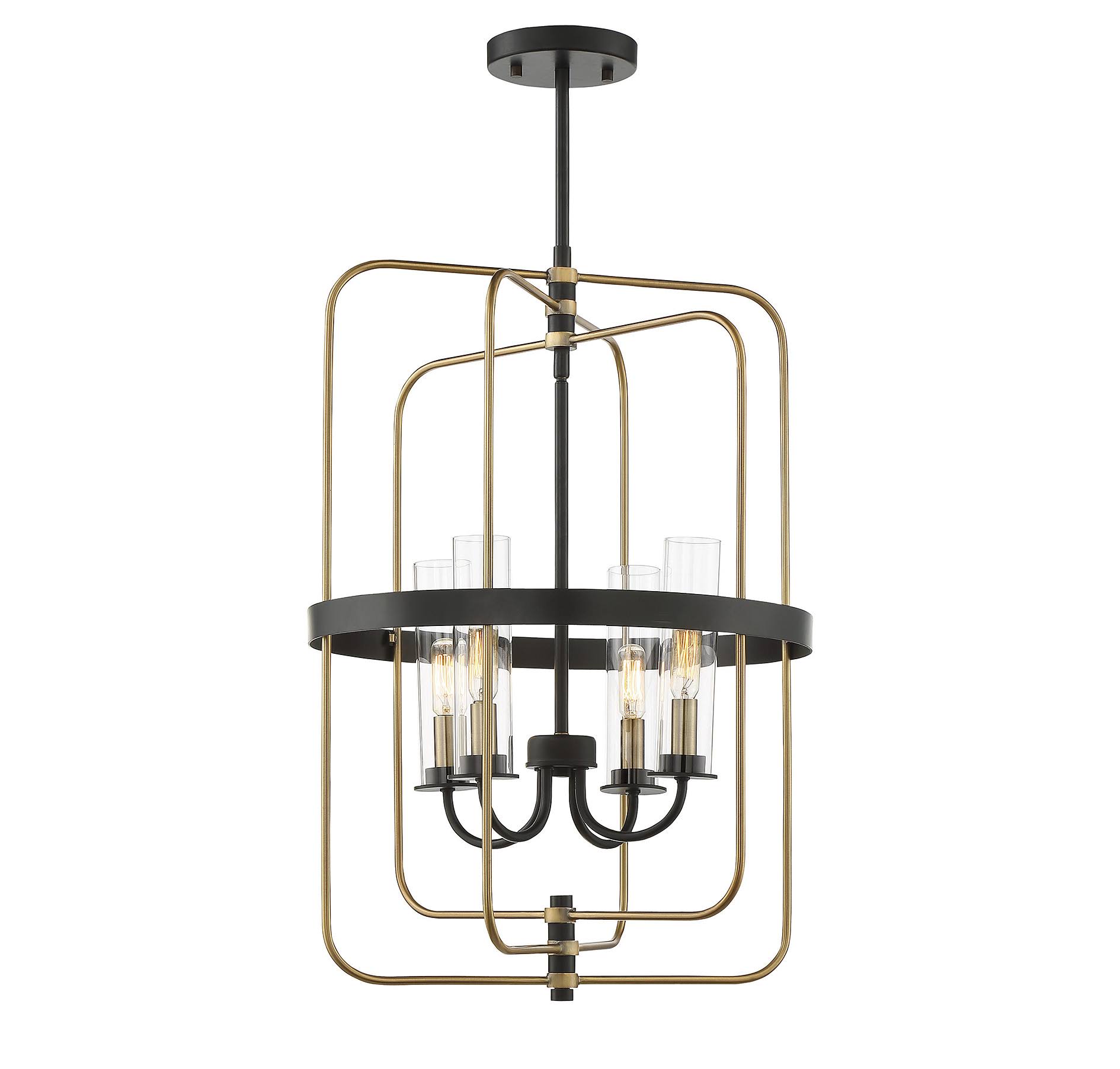 Savoy House-3-8072-4-51-Kearney - 4 Light Foyer Vintage Black/Warm