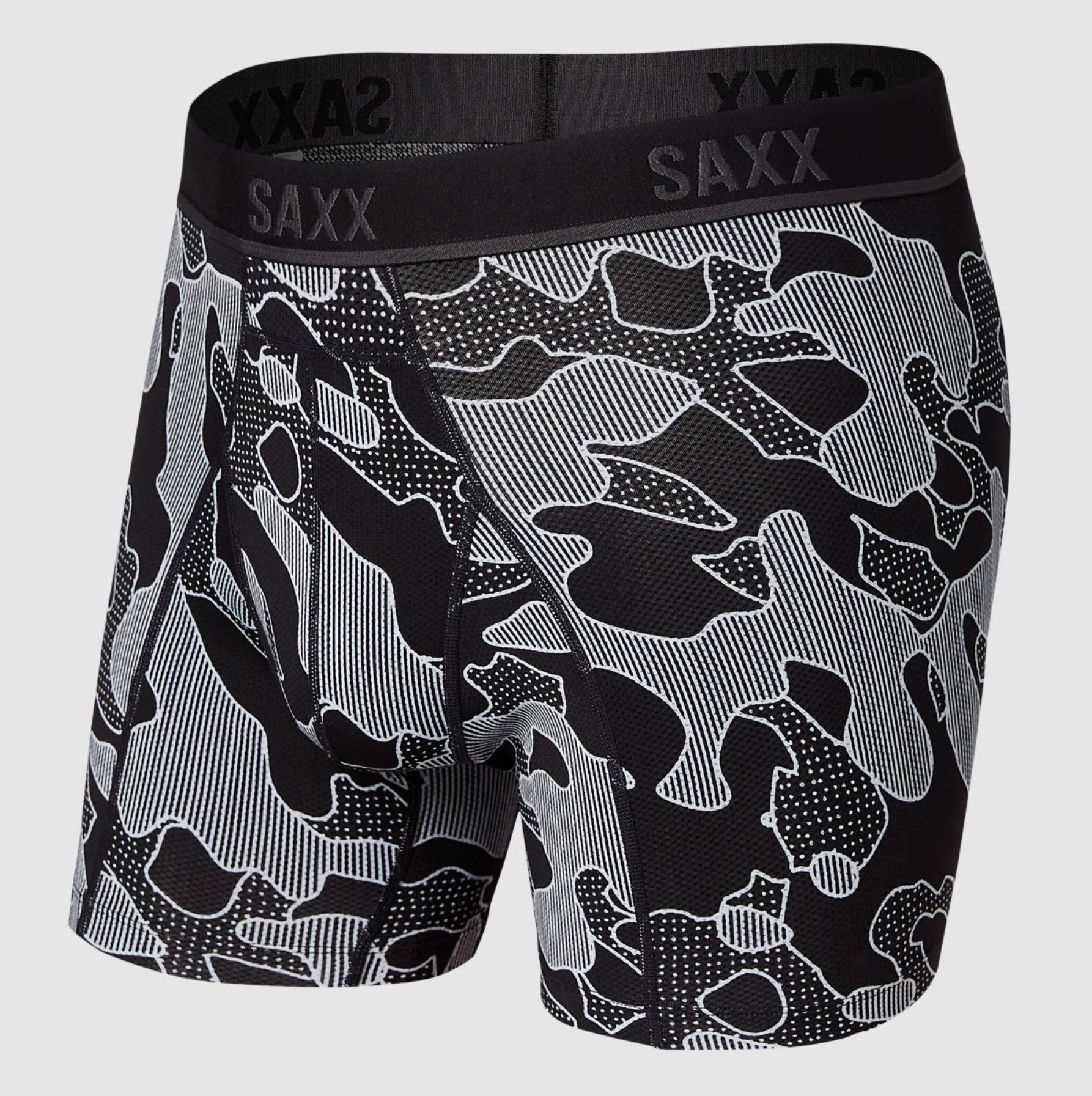 Saxx - Kinetic HD Boxer Brief - MD Black Po Mo Camo