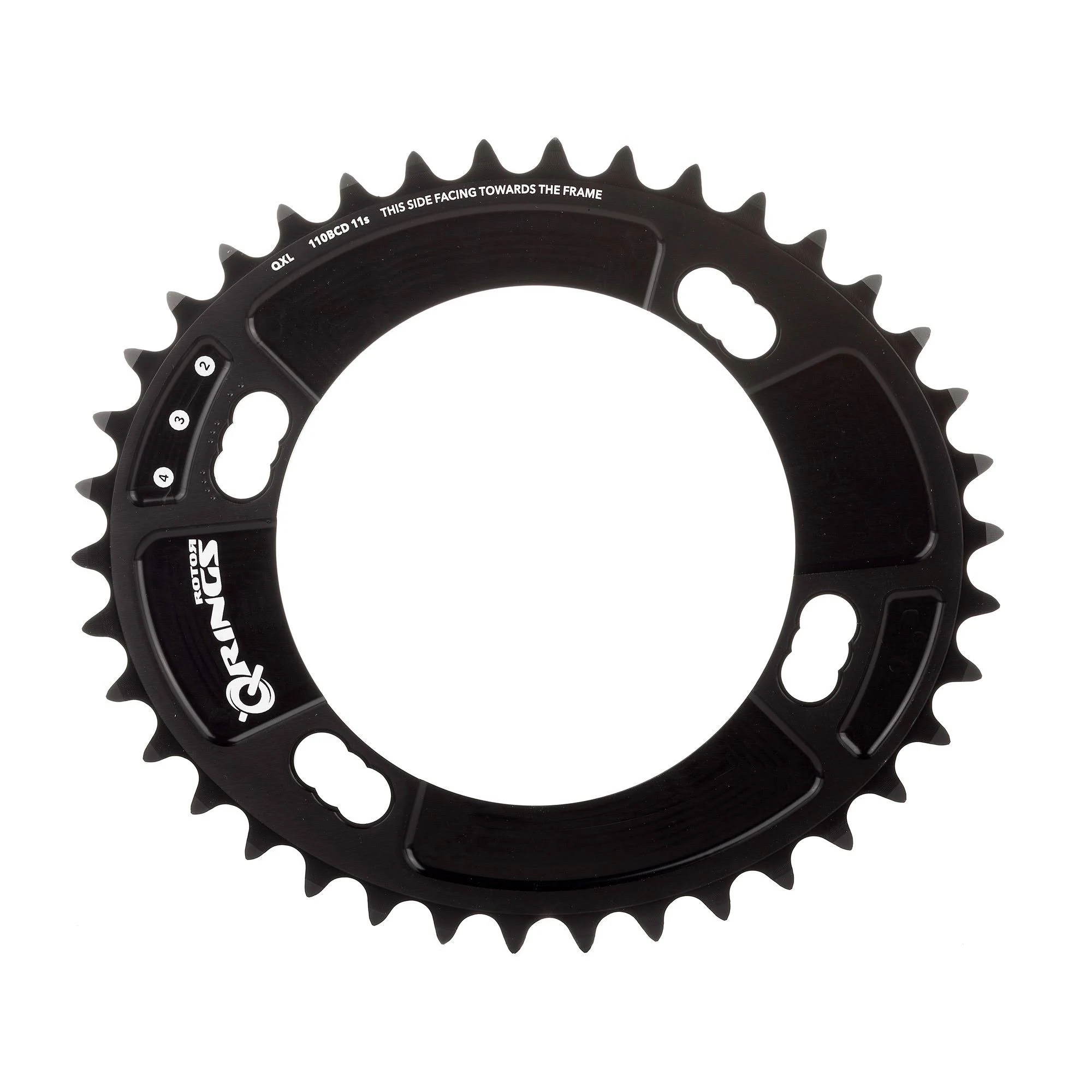 Rotor QXL Chainring Black 38x110x4 Shimano