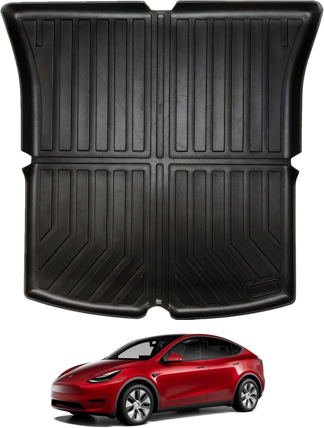 Tesla Model Y Trunk Mat Floor Mat Cargo Mat Model Y Accessories(Black)