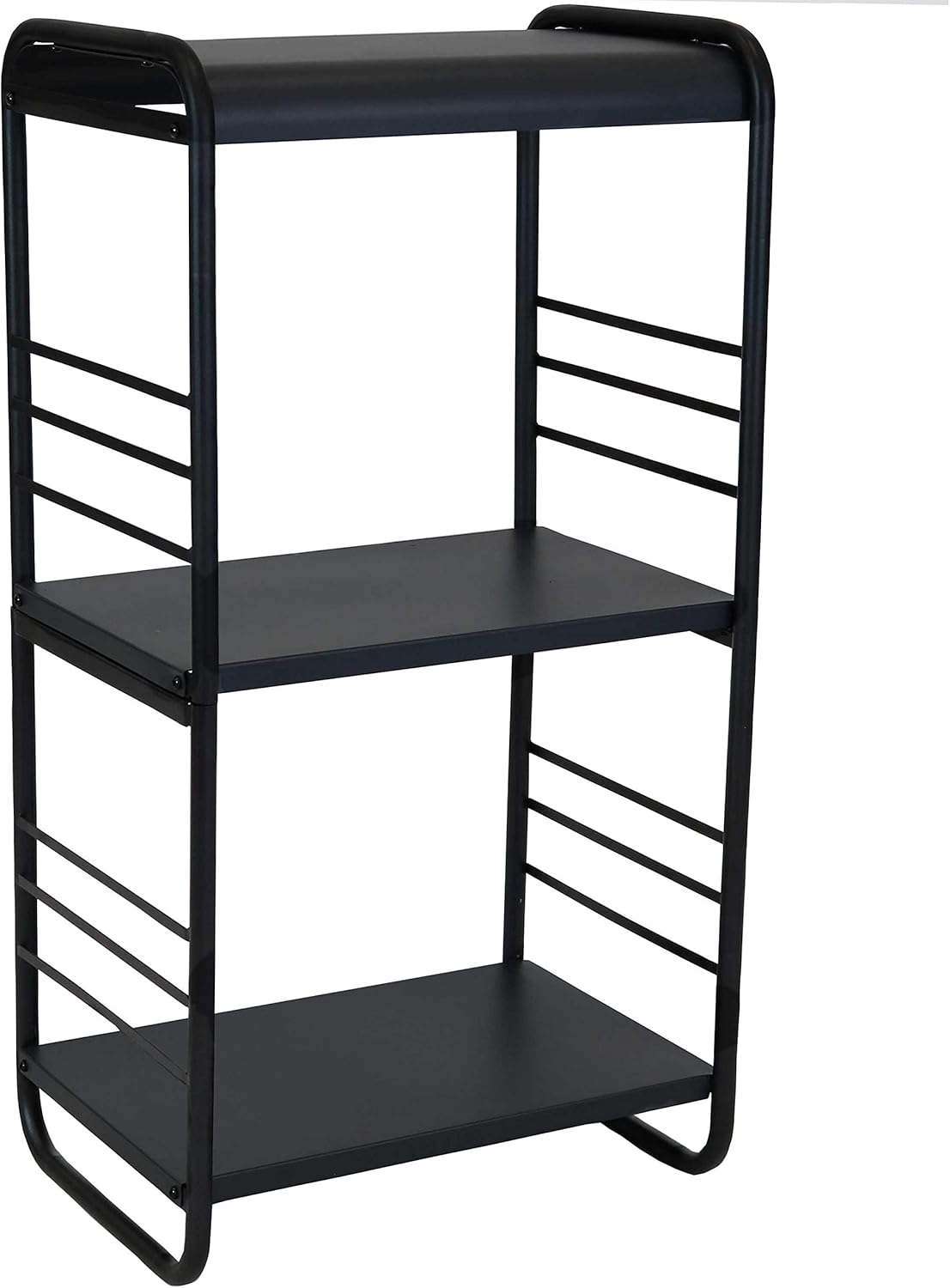 Sunnydaze Modern Rounded Edge Iron and Steel Log Rack - Outdoor and Indoor Firewood Storage - Ideal for Garage, Shed and Porch - Fireplace and Fire Pit Accessory - 36-Inch