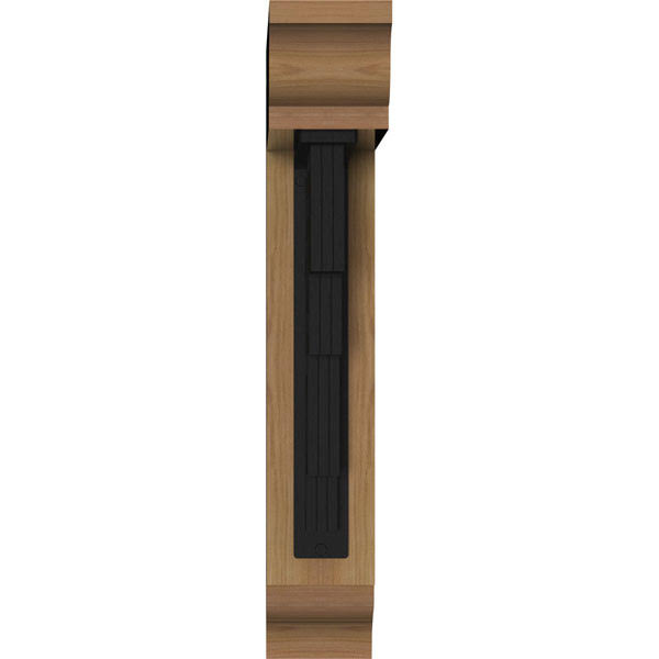 3 1/2 inchw x 20 inchd x 23 inchh Eris Traditional Ironcrest Smooth BRACKET, Western Red Cedar (2 inchw x 12 inchd x 15 inchh Ir