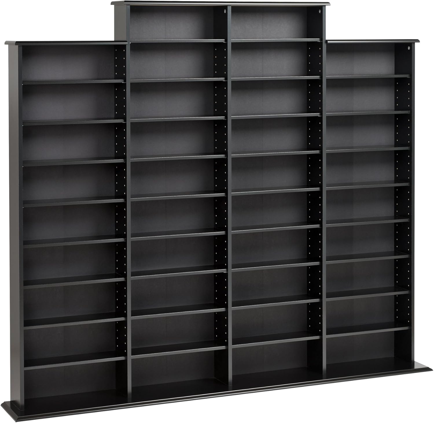 Prepac Quad Width Wall Storage Cabinet, Black