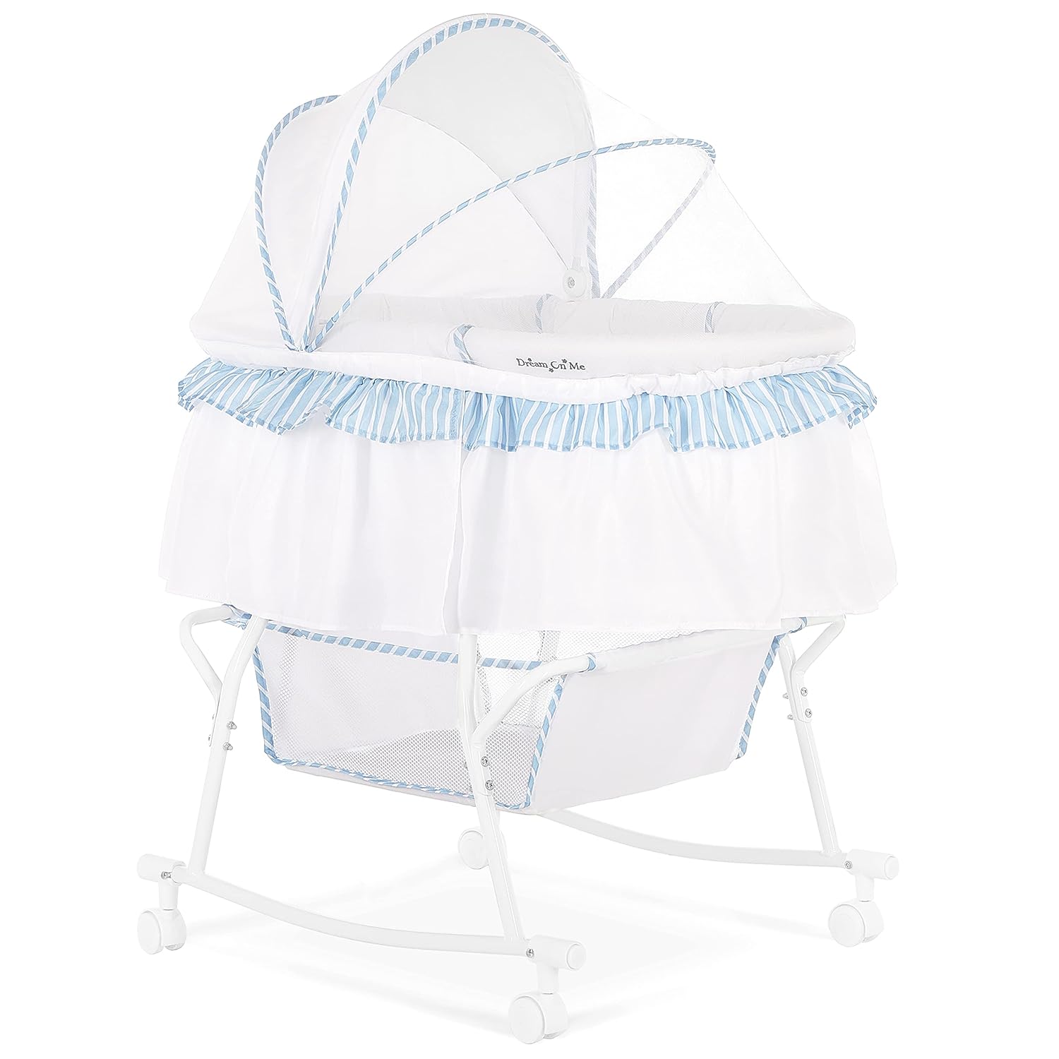 Dream On Me Lacy Portable 2-in-1 Bassinet, Serenity