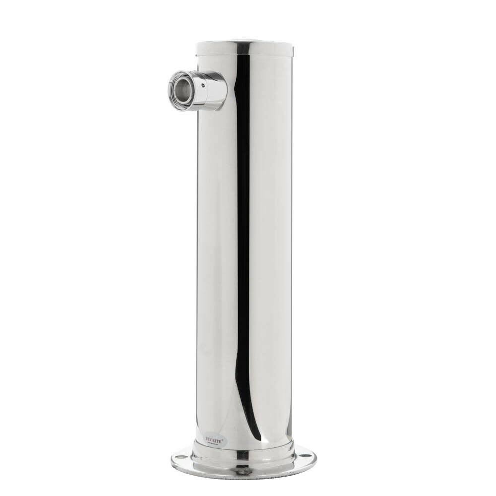 Chill Passion Draft Tower - 100% Stainless Steel Contact - 3x22 Column - 1 Tap - No Faucets | Polished Stainless Steel