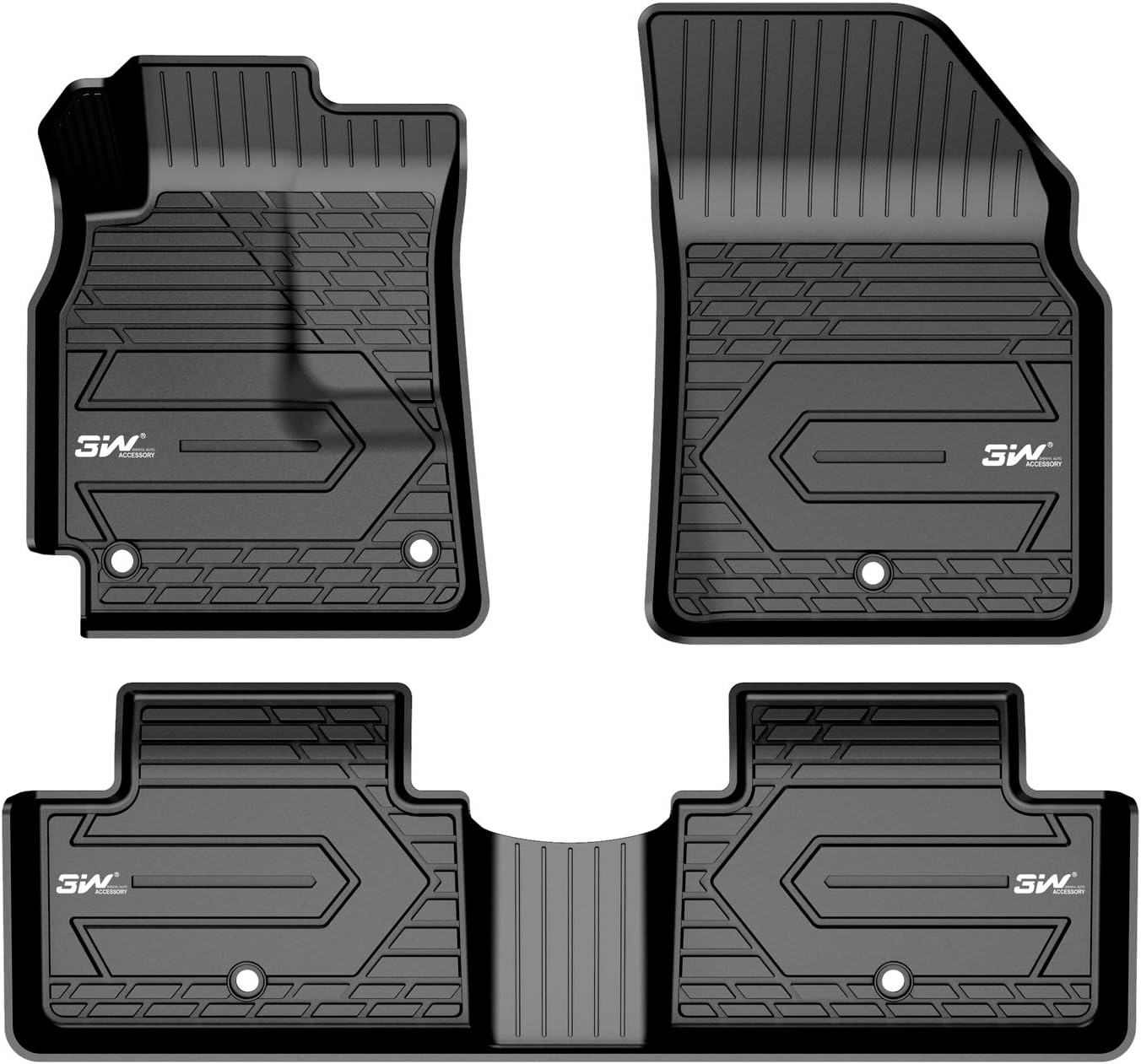 3W&nbsp;Floor&nbsp;Mats&nbsp;Compatible for Chevrolet Equinox 2018-2021TPE&nbsp;All&nbsp;Weather&nbsp;Custom&nbsp;Fit&nbsp;Floor&nbsp;Liner&nbsp;for Chevrolet Equinox 1st&nbsp;and&nbsp;2nd&nbsp;Row&nbsp;Full&nbsp;Set Car&nbsp;linersBlack